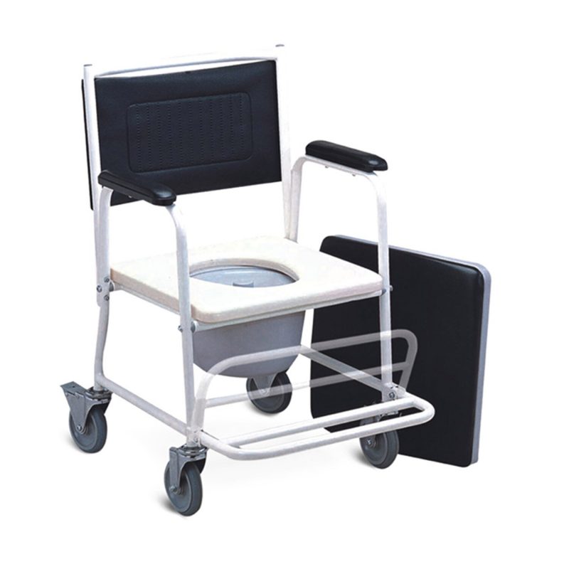Commode Chair With Castor Wheels High Back Gagana Pharmacy